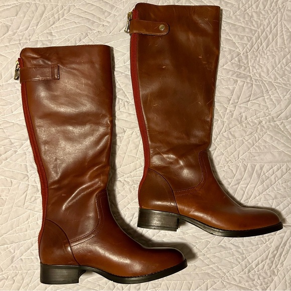 Steve Madden Shoes - Steve Madden Journal Leather Brown Riding Boots